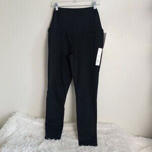 Isabel Maternity Over Belly Skinny Maternity Black Pants 8/29